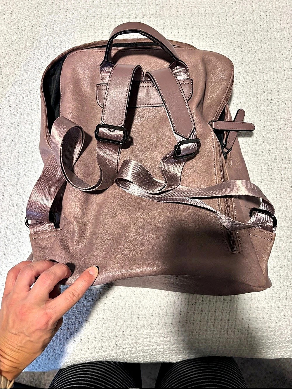 Mauve Convertible Backpack